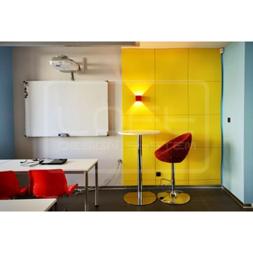 Loft-3D Dekor-18 beltéri festhető gipsz 3d dekor falpanel fehér sima