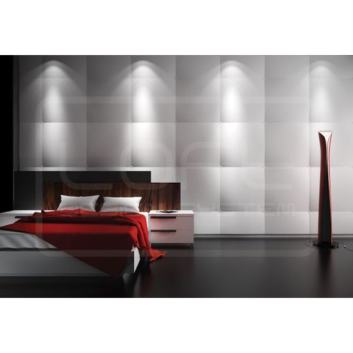 Loft-3D Dekor-22 beltéri festhető gipsz 3d dekor falpanel fehér
