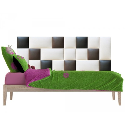 Műbőr falvédő-6 faldekoráció (200x75 cm) fehér, fekete, barna színű falpanelekből Műbőr falvédő-6 faldekoráció (200x75 cm) fehér, fekete, barna színű falpanelekből