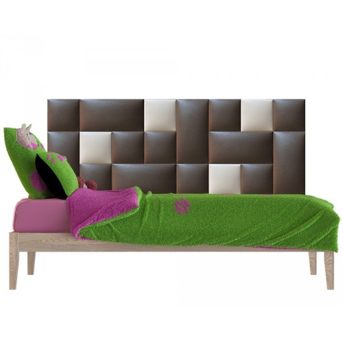 Műbőr falvédő-14 oldalfali panel faldekoráció (200x75 cm) kárpitozott