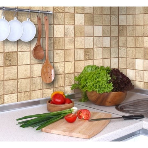 FLEXWALL PVC falburkolat Bleached Bar famintás panel 95,5x48 cm