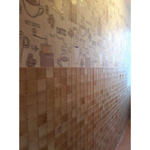 FLEXWALL PVC falburkolat Bleached Bar famintás panel 95,5x48 cm
