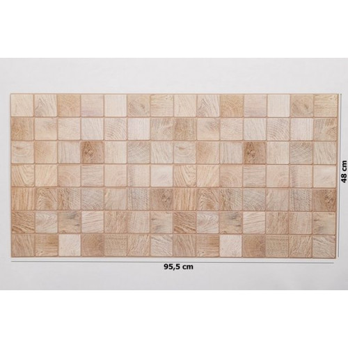 FLEXWALL PVC falburkolat Bleached Bar famintás panel 95,5x48 cm