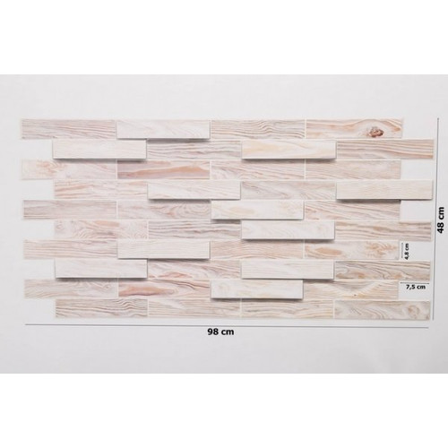 FLEXWALL PVC falpanel Bleached Oak világos tölgy 98x48cm, falburkolat