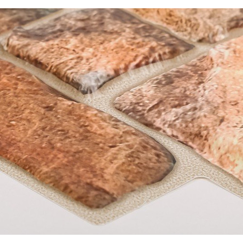 FLEXWALL PVC falpanel Natural Stone kő barna kőmintás 98x49,5 cm falburkolat FLEXWALL PVC falpanel Natural Stone kő barna kőmintás 98x49,5 cm falburkolat