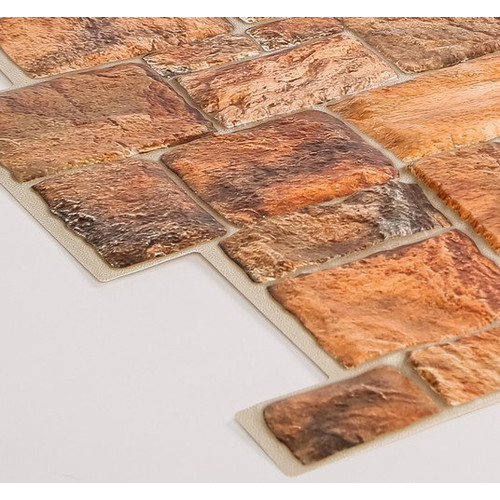 FLEXWALL PVC falpanel Natural Stone kő barna kőmintás 98x49,5 cm falburkolat FLEXWALL PVC falpanel Natural Stone kő barna kőmintás 98x49,5 cm falburkolat