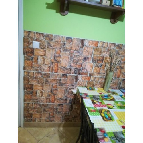 FLEXWALL PVC falpanel Natural Stone kő barna kőmintás 98x49,5 cm falburkolat FLEXWALL PVC falpanel Natural Stone kő barna kőmintás 98x49,5 cm falburkolat