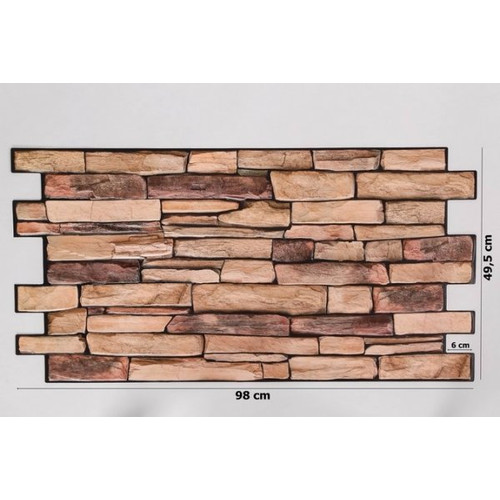 20 db FLEXWALL PVC falburkolat Natural Stone Slate kő 98x49,5 cm falpanel csomagajánlat 20 db FLEXWALL PVC falburkolat Natural Stone Slate kő 98x49,5 cm falpanel csomagajánlat