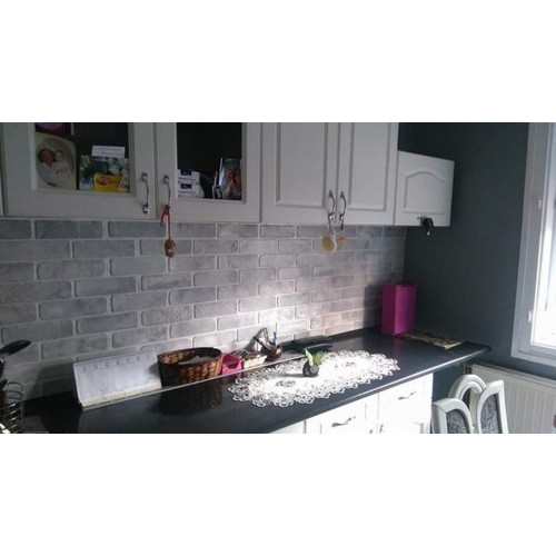 FLEXWALL PVC falpanel Old Brick Grey szürke tégla 102,5x49 cm, modern burkolat FLEXWALL PVC falpanel Old Brick Grey szürke tégla 102,5x49 cm, modern burkolat