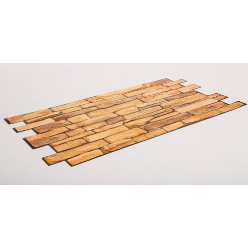FLEXWALL PVC falburkolat Sandstone Slate palakő 98x49,5 cm, beltéri falipanel