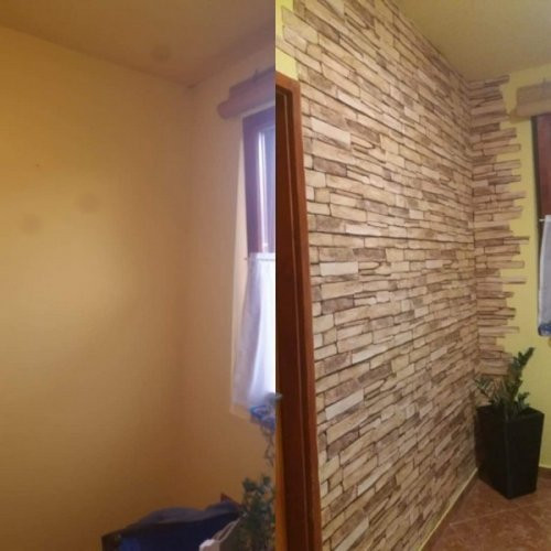 FLEXWALL PVC falburkolat Sandstone Slate palakő 98x49,5 cm, beltéri falipanel