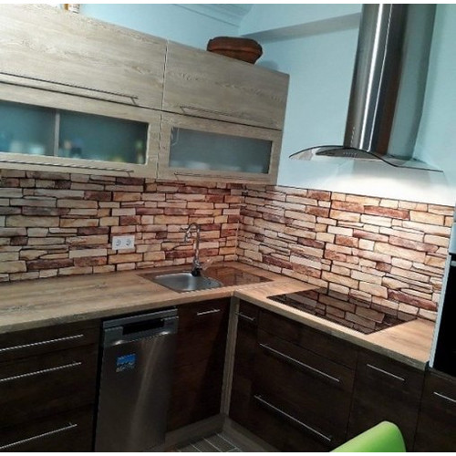 FLEXWALL PVC falburkolat Sandstone Slate palakő 98x49,5 cm, beltéri falipanel
