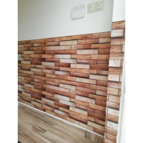 FLEXWALL PVC falpanel Walnut dió fa barna famintás 98x48 cm FLEXWALL PVC falpanel Walnut dió fa barna famintás 98x48 cm