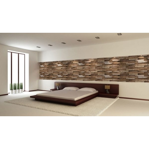 FLEXWALL PVC falpanel Walnut dió fa barna famintás 98x48 cm FLEXWALL PVC falpanel Walnut dió fa barna famintás 98x48 cm