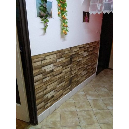 FLEXWALL PVC falpanel Walnut dió fa barna famintás 98x48 cm FLEXWALL PVC falpanel Walnut dió fa barna famintás 98x48 cm