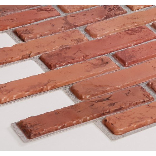FLEXWALL PVC falpanel Brick Natural tégla vörös tégla színben 97x49 cm, téglamintás FLEXWALL PVC falpanel Brick Natural tégla vörös tégla színben 97x49 cm, téglamintás