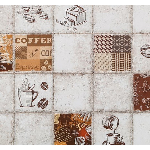 FLEXWALL PVC falburkolat Espresso konyhai kávés PVC falpanel, barna csempe 96,5x48,5 cm FLEXWALL PVC falburkolat Espresso konyhai kávés PVC falpanel, barna csempe 96,5x48,5 cm
