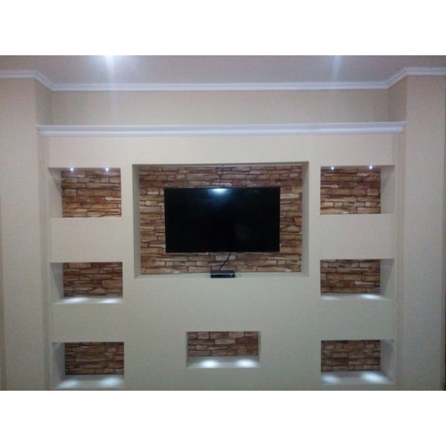 FLEXWALL PVC falpanel Karelian kőmintás barna 98×49,5 cm, beltéri falburkolat