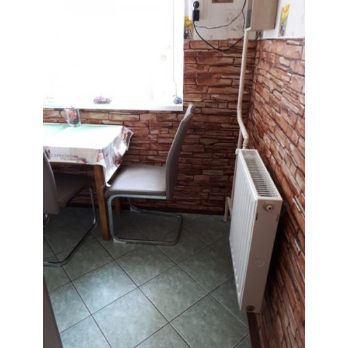 FLEXWALL PVC falpanel Karelian kőmintás barna 98×49,5 cm, beltéri falburkolat