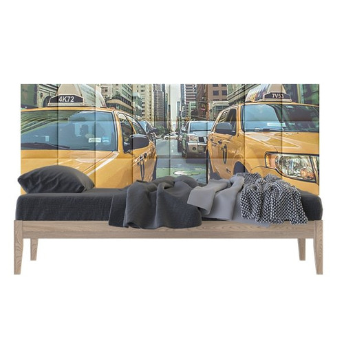 Taxi autós New York fotó nyomtatott műbőr falvédő (200x75 cm) Taxi autós New York fotó nyomtatott műbőr falvédő (200x75 cm)