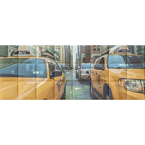 Taxi autós New York fotó nyomtatott műbőr falvédő (200x75 cm) Taxi autós New York fotó nyomtatott műbőr falvédő (200x75 cm)