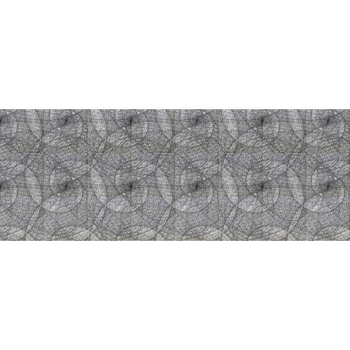 Line-art design 3d nyomtatott műbőr falvédő (200x75 cm)