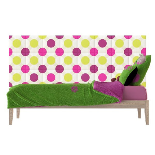 Circle körök design modern nyomtatott műbőr falvédő (200x75 cm)