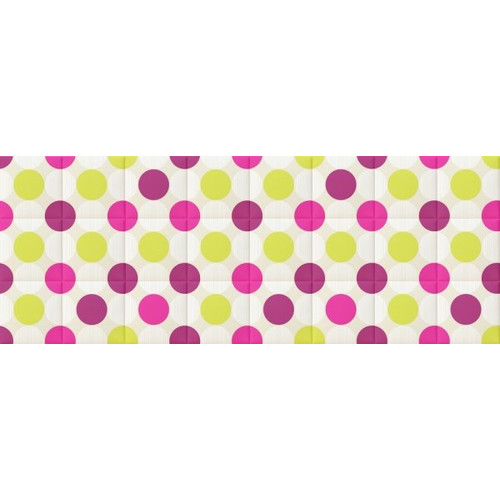 Circle körök design modern nyomtatott műbőr falvédő (200x75 cm)