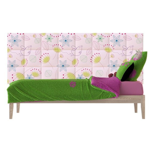 Pink rózsaszín design nyomtatott műbőr falvédő (200x75 cm)