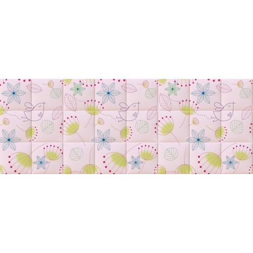 Pink rózsaszín design nyomtatott műbőr falvédő (200x75 cm)