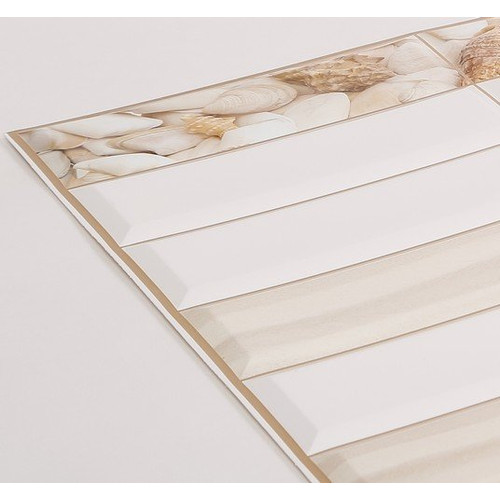 20 db FLEXWALL PVC falburkolat Tile Sandy coast kagylós 96x48 cm falpanel csomagajánlat