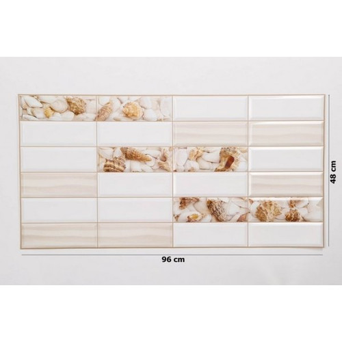 20 db FLEXWALL PVC falburkolat Tile Sandy coast kagylós 96x48 cm falpanel csomagajánlat