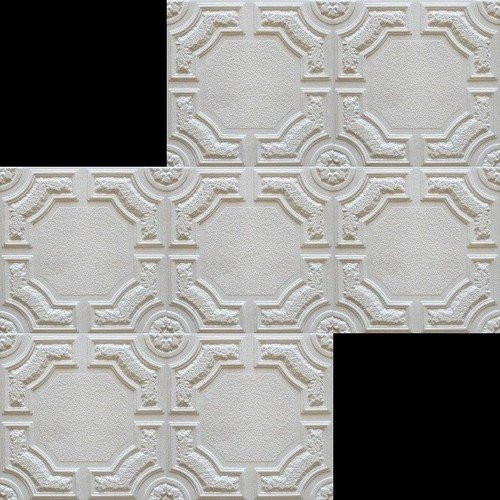 Álmennyezet - Marbet CARACAS dekoratív hungarocell polisztirol fehér festhető mennyezeti burkolólap (50x50cm) nútos Álmennyezet - Marbet CARACAS dekoratív hungarocell polisztirol fehér festhető mennyezeti burkolólap (50x50cm) nútos