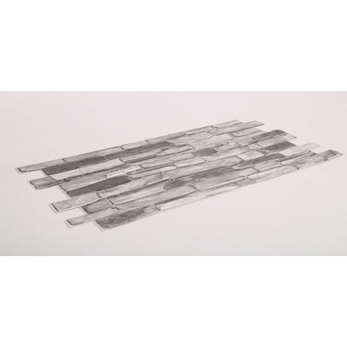 FLEXWALL PVC falpanel Grey Stone szürke kő PVC falpanel 98x49,5 cm, beltéri falburkolat FLEXWALL PVC falpanel Grey Stone szürke kő PVC falpanel 98x49,5 cm, beltéri falburkolat
