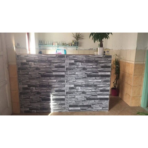 FLEXWALL PVC falpanel Grey Stone szürke kő PVC falpanel 98x49,5 cm, beltéri falburkolat FLEXWALL PVC falpanel Grey Stone szürke kő PVC falpanel 98x49,5 cm, beltéri falburkolat