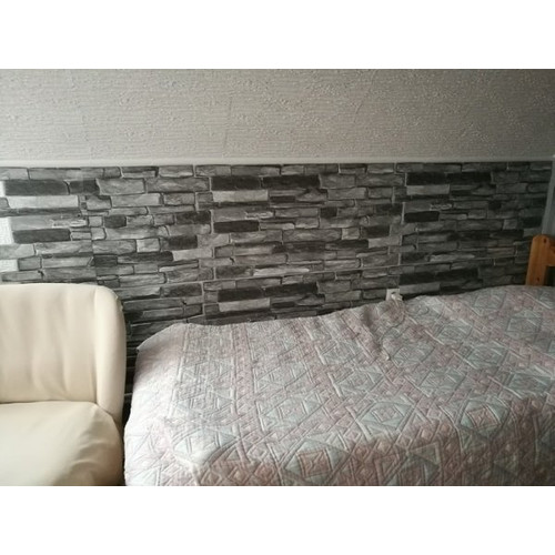 FLEXWALL PVC falpanel Grey Stone szürke kő PVC falpanel 98x49,5 cm, beltéri falburkolat FLEXWALL PVC falpanel Grey Stone szürke kő PVC falpanel 98x49,5 cm, beltéri falburkolat