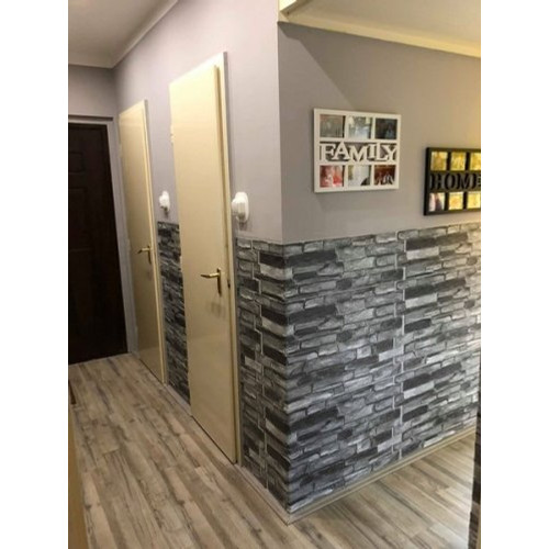 FLEXWALL PVC falpanel Grey Stone szürke kő PVC falpanel 98x49,5 cm, beltéri falburkolat FLEXWALL PVC falpanel Grey Stone szürke kő PVC falpanel 98x49,5 cm, beltéri falburkolat