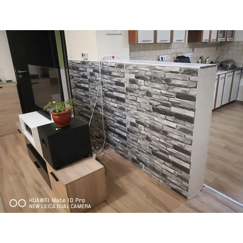 FLEXWALL PVC falpanel Grey Stone szürke kő PVC falpanel 98x49,5 cm, beltéri falburkolat FLEXWALL PVC falpanel Grey Stone szürke kő PVC falpanel 98x49,5 cm, beltéri falburkolat