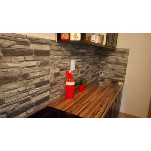 FLEXWALL PVC falpanel Grey Stone szürke kő PVC falpanel 98x49,5 cm, beltéri falburkolat FLEXWALL PVC falpanel Grey Stone szürke kő PVC falpanel 98x49,5 cm, beltéri falburkolat