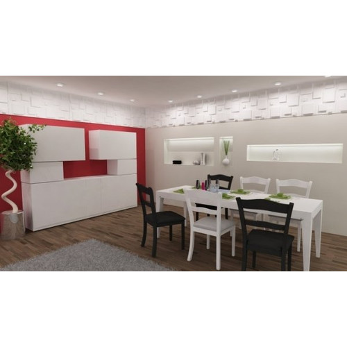 12 m2 Polistar Flow Hullám mintás fehér polisztirol 50x50 cm panel csomagajánlat 12 m2 Polistar Flow Hullám mintás fehér polisztirol 50x50 cm panel csomagajánlat