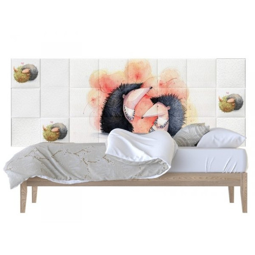 Gabillustrator-2 süni mese nyomtatott műbőr falvédő (200x75 cm)