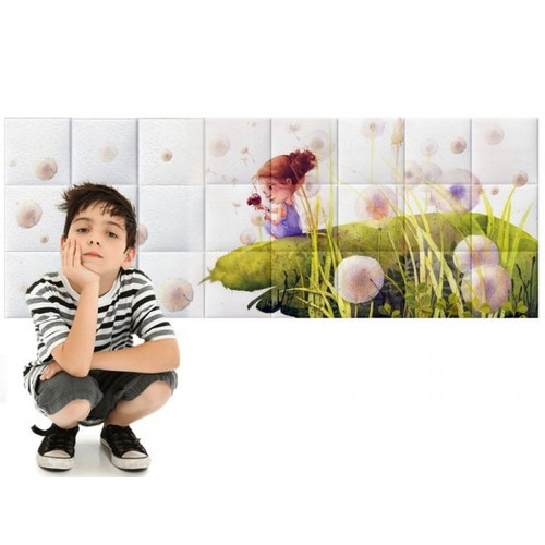 Gabillustrator-8 mese illusztráció 3d nyomtatott műbőr falvédő (200x75 cm)