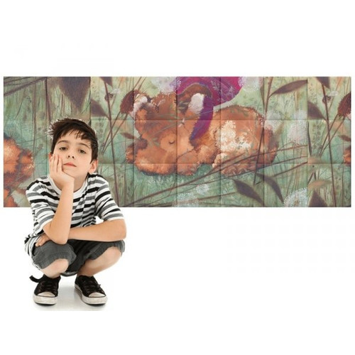 Gabillustrator-9 színes mese nyomtatott műbőr falvédő (200x75 cm)