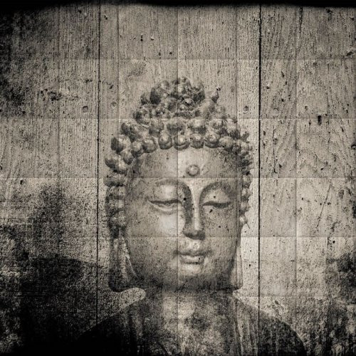 Buddha KERMA-31 meditáció nyomtatott műbőr falikép