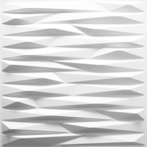 Wallart Valeria - keskeny sávok 3D környezetbarát falpanel, festhető 50x50 cm