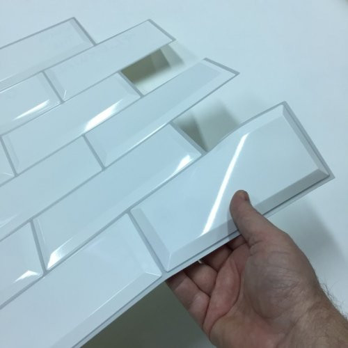 20 db FLEXWALL PVC falburkolat Grey Seam fehér 96x48 cm falpanel csomagajánlat