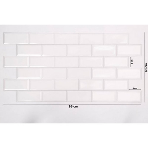 20 db FLEXWALL PVC falburkolat Grey Seam fehér 96x48 cm falpanel csomagajánlat