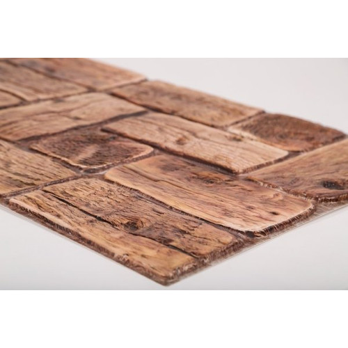 FLEXWALL PVC falburkolat Old Wood öreg fa barna 96x48 cm