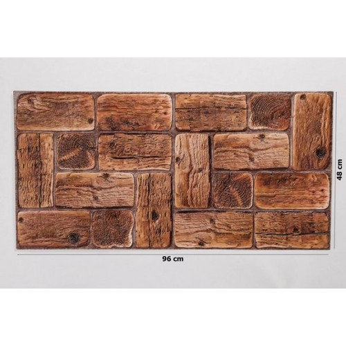 FLEXWALL PVC falburkolat Old Wood öreg fa barna 96x48 cm