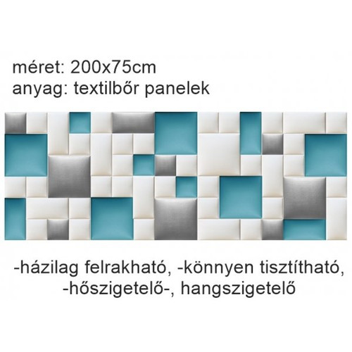 Műbőr falvédő-84 V-4 faldekoráció (200x75 cm)